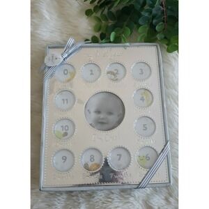New Carter's Baby My First Year Silver Picture Frame 13 Pictures 11.5" x 9.5"